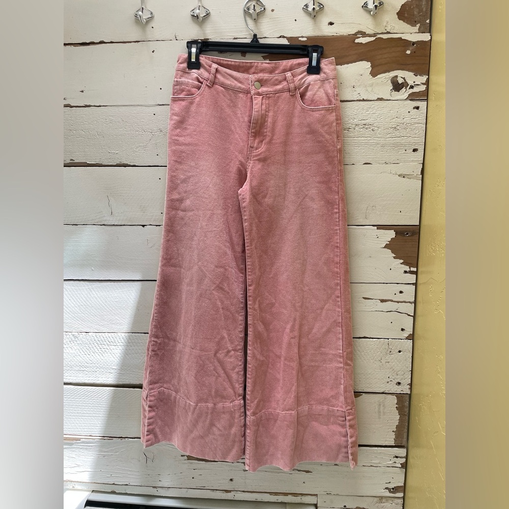 So Me Blush Wide Leg Jeans